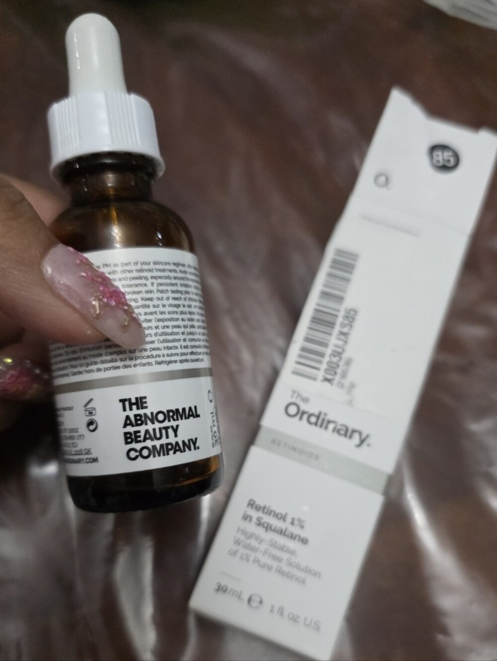The Ordinary Retinol 1% in Squalane - White and Brown Bottle